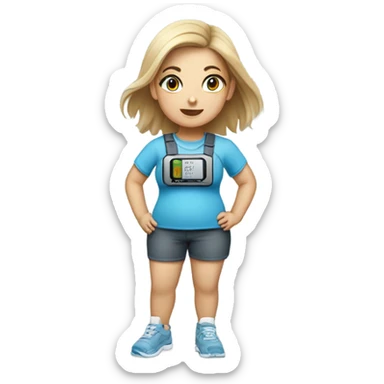 Diabetic girl  sticker