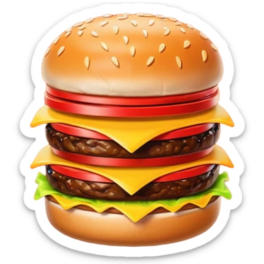 Retro Restaurant Sign Hamburger sticker