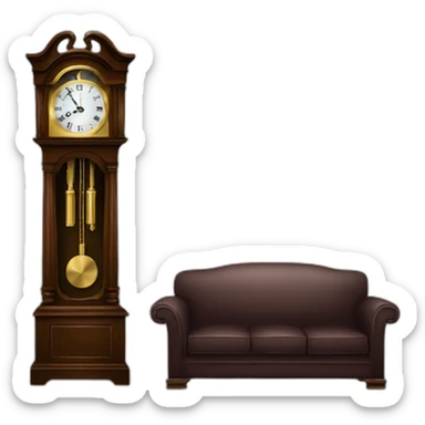 grandfather clock sticker