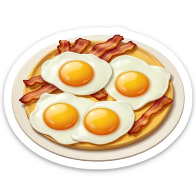 Fried Eggs and bacon sticker