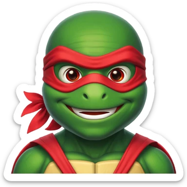 Ninja turtles in emojis sticker