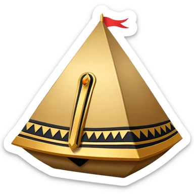 taştan yapılmıs Egyptian heykel sticker