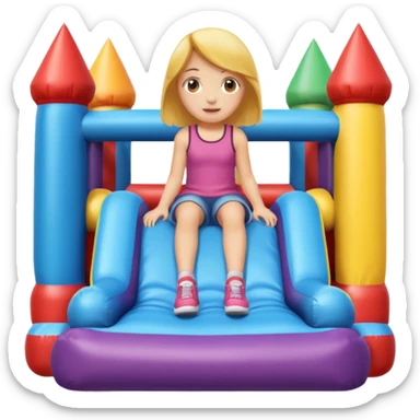 girl-sitting-in-bouncy-house sticker