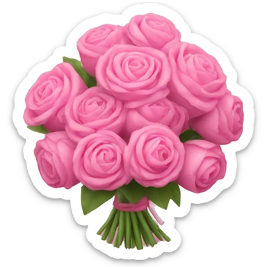 pink bouquet sticker