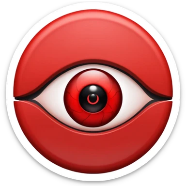 Only the Itachi Uchiha Mangekyo sharingan eye  sticker