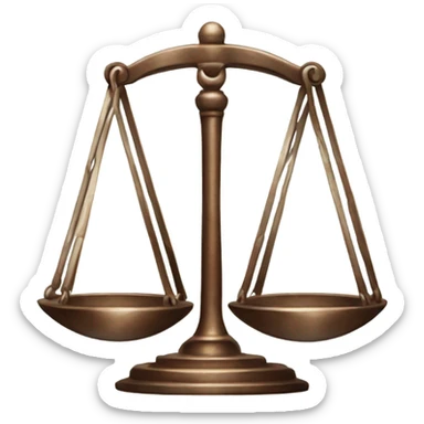 Libra with money brown metal sticker