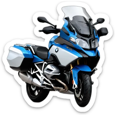 bmw r 1200 rt blue side view sticker