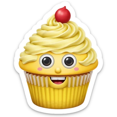 SpongeBob cupcake sticker