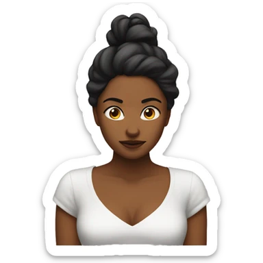 Jealous woman sticker