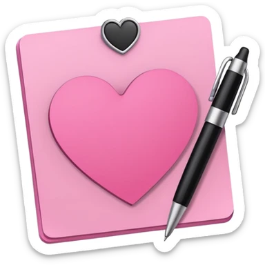 Girly sticky note
 sticker