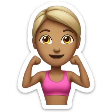 fitness girl sticker