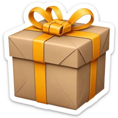 Hot Gift wrapped in black rope sticker