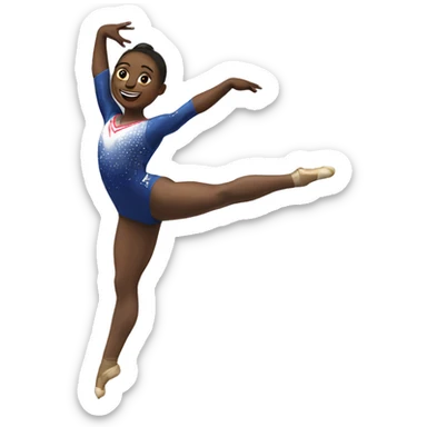 Gymnast on the Beam sticker