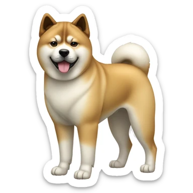 Akita Dog Breed Full Body sticker