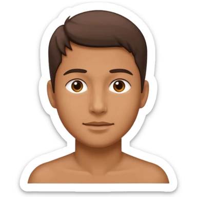 a person with a lot of details 3/4 view sticker