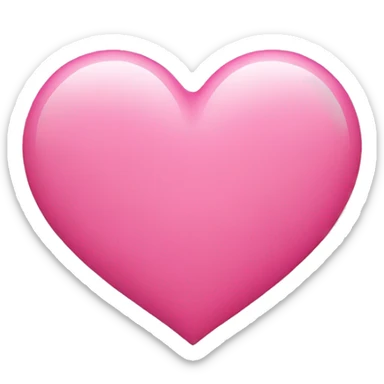 pink love heart sticker