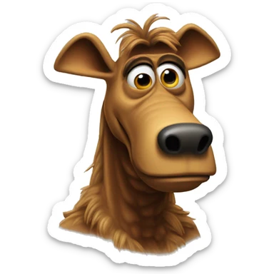 alf the alien from the ALF tv series sticker