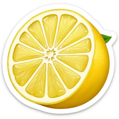 A sliced lemon sticker