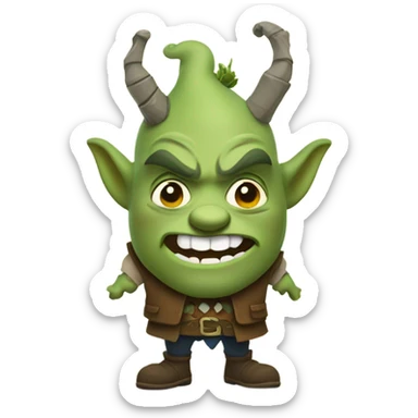 Shrek ayo pee pee poo poo check sticker
