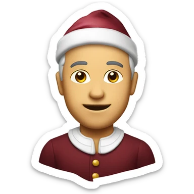 Natale bordeaux sticker