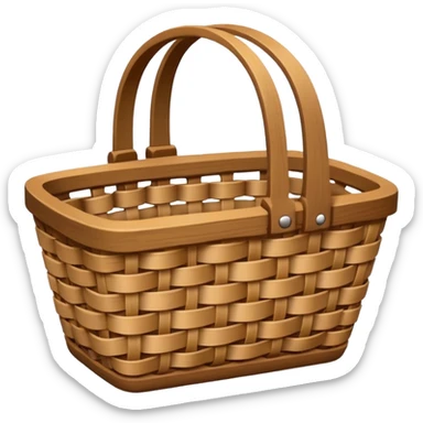 Empty Basket image in professional look sticker