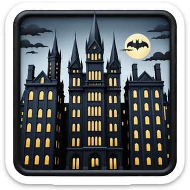 Big building gotham sticker