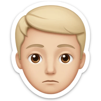 raising both eyebrows in incomprehension but not upset still sticker