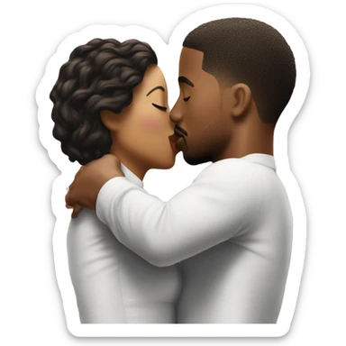 Woman kissing Michael b Jordan sticker