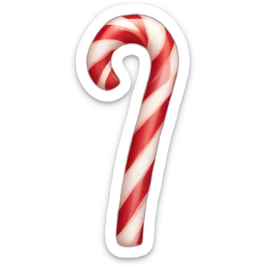 christmas candy cane sticker