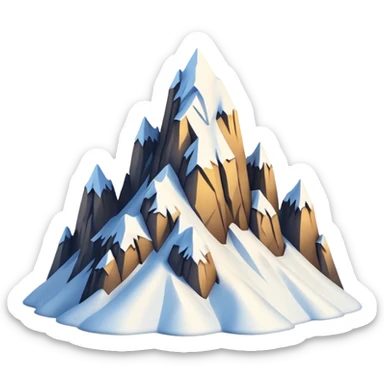 mountains alps sticker