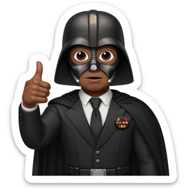 Darth Vader thumb up emoji   sticker
