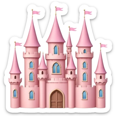 Little Pink castle sticker