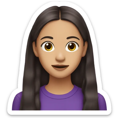 Olivia rodrigo in purple sticker