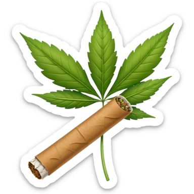 weed joint sticker