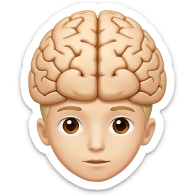 Young Boy With a Mathematic Genius brain sticker