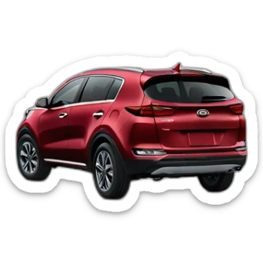 red kia sportage from 2020 sticker