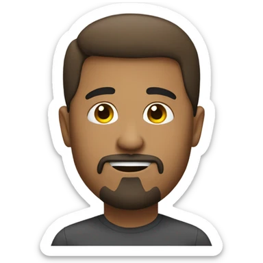 Me with a goatee in the office sticker