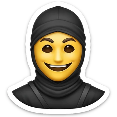 The robber emoji sticker