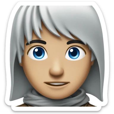 A blue eyed assassin  sticker