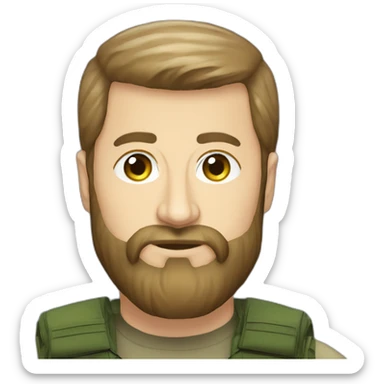 Ramzan kadyrov big beard sticker