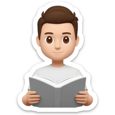 reading book sticker