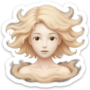 person transforming into dust sticker