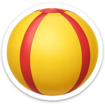 The Fox and The Hopper Ball Yellow Toy sticker