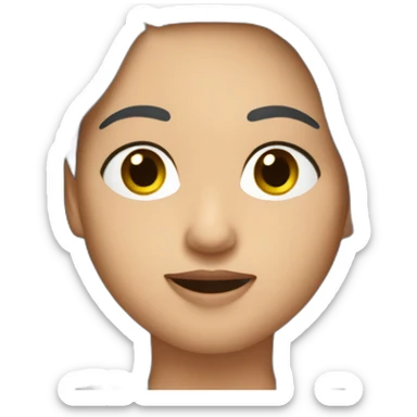 Vilma nuñez escribiendo sticker