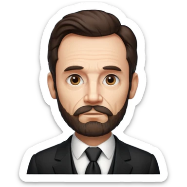 Abraham Lincoln front view sticker