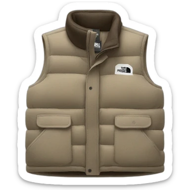northface wool sleeveless vest sticker