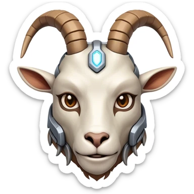Cybernetic Goat(Ram) man sticker