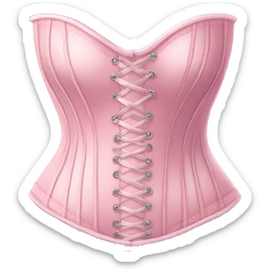 Pastel pink corset  sticker