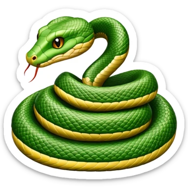 snake crawling  sticker