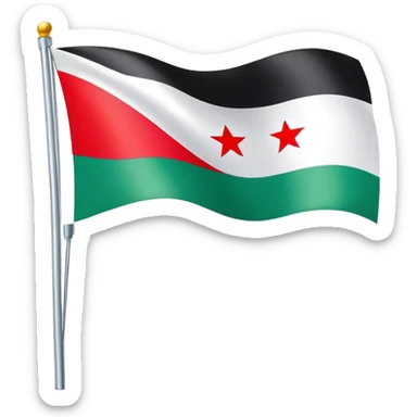 New Syrian flag sticker